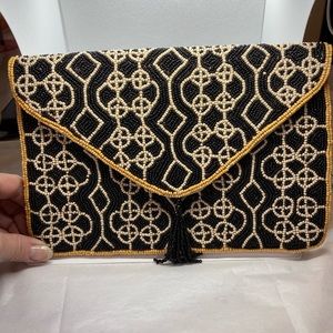 Gorgeous Beaded Francesca’s Clutch, NWT